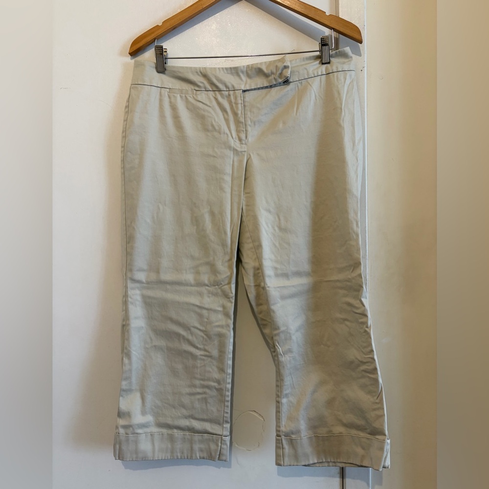 New York & Company Khaki/Tan Crop Pants